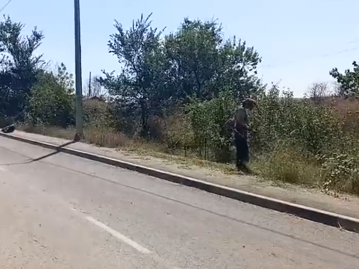 Коммунальщики Невинномысска продолжают покос травы.